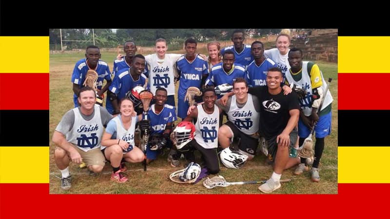 Many Ugandas are playing Lacrosse thanks to Volunteers.